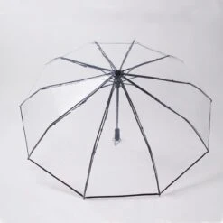 Opvouwbare Paraplu - Inklapbare Paraplu - Doorzichtig - Transparant - Ø105cm - Extra Groot - Automatisch - Umbrella - Transparent - Koepelparaplu - Volwassenen -Bo Camp Goedkope Winkel 1200x1200 1146