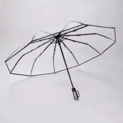 Opvouwbare Paraplu - Inklapbare Paraplu - Doorzichtig - Transparant - Ø105cm - Extra Groot - Automatisch - Umbrella - Transparent - Koepelparaplu - Volwassenen -Bo Camp Goedkope Winkel 1200x1200 1149