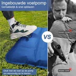 Hikr® Slaapmat 10cm+ Dikte - Comfortabel Luchtmatras - Zelfopblazend Met De Voet - TPU+40D Nylon - Slaapmatje Eenpersoons En Uit Te Breiden Tot Tweepersoons - Slaapmat Met Ingebouwde Pomp 10 Hikr® Slaapmat 10cm+ Dikte - Comfortabel Luchtmatras - Zelfopblazend Met De Voet - TPU+40D Nylon - Slaapmatje Eenpersoons En Uit Te Breiden Tot Tweepersoons - Slaapmat Met Ingebouwde Pomp -Bo Camp Goedkope Winkel 1200x1200 1194