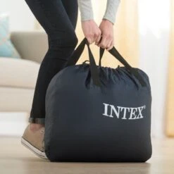 Intex Luchtbed - 2-Persoons - 152 X 203 X 33 Cm - Grijs - Met Ingebouwde Pomp, Hoeslaken Antraciet En Reparatieset -Bo Camp Goedkope Winkel 1200x1200 1243