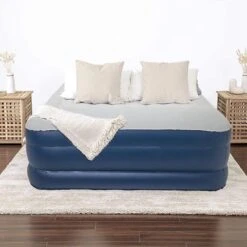 LifeGoods Luchtbed - 2 Persoons - Met Ingebouwde Pomp - Incl. Draagtas En Reparatiekit -Bo Camp Goedkope Winkel 1200x1200 1250