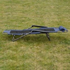 Ligstoel 180x60cm - Opvouwbaar Campingstoel Ligbed Strandstoel Tuinstoel Vouwligstoel Blauw -Bo Camp Goedkope Winkel 1200x1200 133