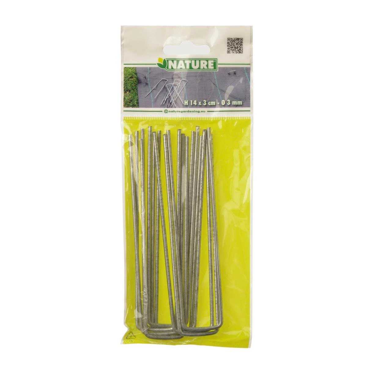 Nature - Gronddoekpennen (10 St.) - 14x3cm - Metaal 4 Nature - Gronddoekpennen (10 St.) - 14x3cm - Metaal - Afbeelding 4
