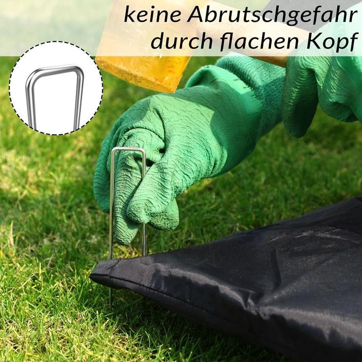 Gardebruk Haringen Set Van 50 Gegalvaniseerd Staal LxØ 150x2,7mm 5 Gardebruk Haringen Set Van 50 Gegalvaniseerd Staal LxØ 150x2,7mm - Afbeelding 5