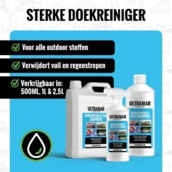 Ultramar - Sprayhood & Tent Shampoo - 1L - Tentdoekreiniger - Voor Bootkap, Tent, Cabriodak, Zonwering - Tentonderhoud - Bootonderhoud - Schoonmaakmiddel -Bo Camp Goedkope Winkel 1200x1200 1427