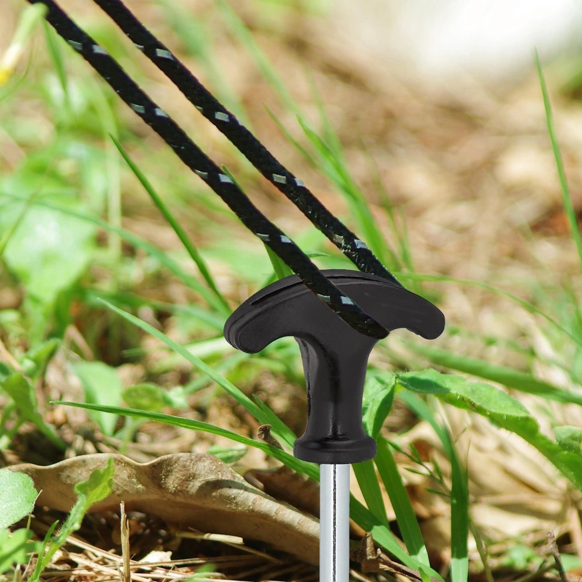 Relaxdays Tentharingen - Haringen - Schroefharingen - T-haring - 12 Stuks - Grondpennen - Zwart 3 Relaxdays Tentharingen - Haringen - Schroefharingen - T-haring - 12 Stuks - Grondpennen - Zwart - Afbeelding 3