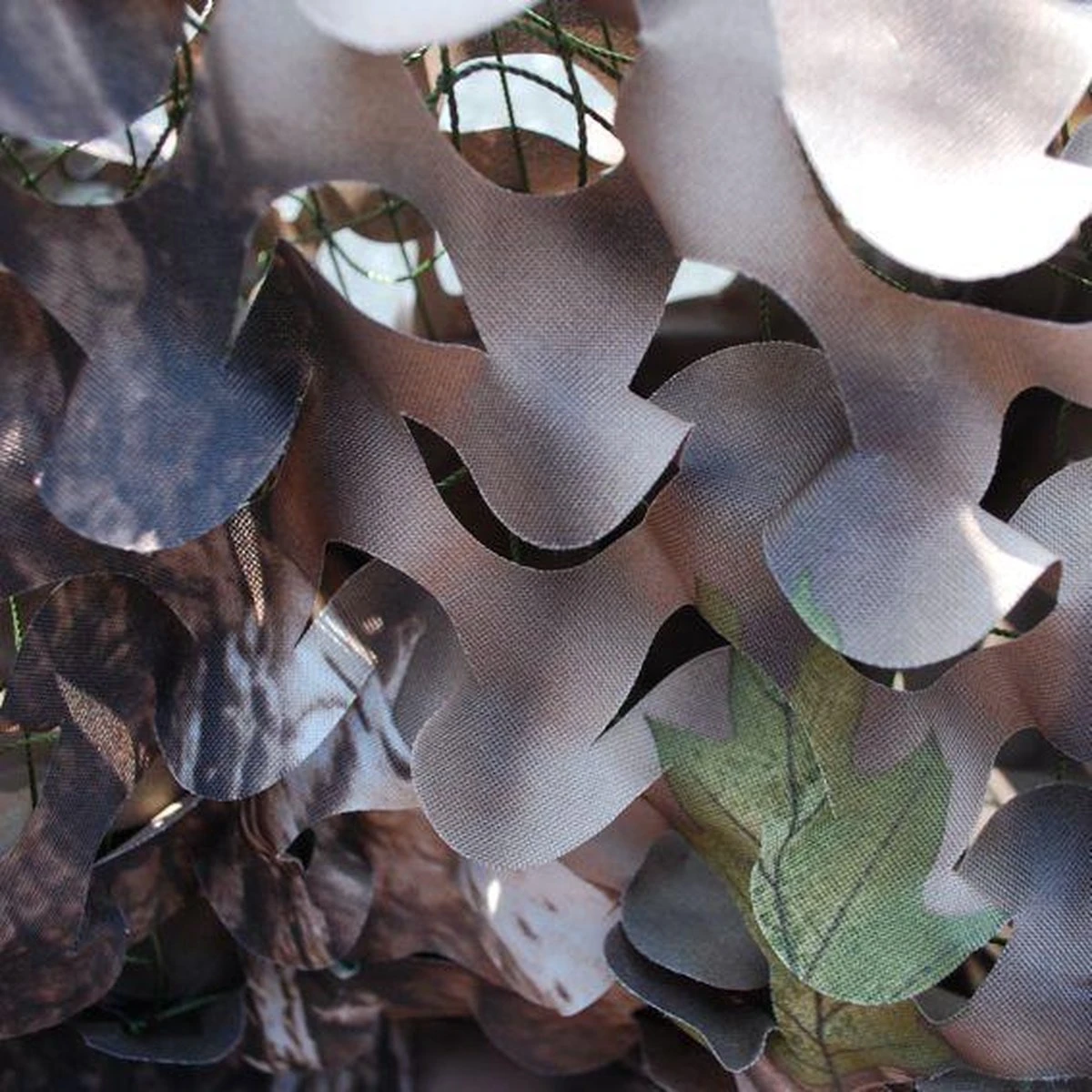 Natural Camouflage Net 3D Naturel Brown 1,50x4,00 Meter - Advanched Camouflage - 2-laags Met Binnennet En 3D Blaadjes Buitennet | Natuurlijke Kleuren | Polyester | Boomhut | Kind | Jacht | Buitenleven 2 Natural Camouflage Net 3D Naturel Brown 1,50x4,00 Meter - Advanched Camouflage - 2-laags Met Binnennet En 3D Blaadjes Buitennet | Natuurlijke Kleuren | Polyester | Boomhut | Kind | Jacht | Buitenleven - Afbeelding 2