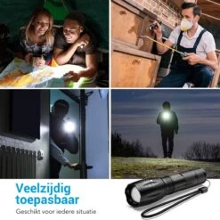 TIGIOO Zaklamp LED Oplaadbaar - 2 PACK - Incl. Oplader & Batterij & Koffertje - Zaklamp Militaire 17 TIGIOO Zaklamp LED Oplaadbaar - 2 PACK - Incl. Oplader & Batterij & Koffertje - Zaklamp Militaire -Bo Camp Goedkope Winkel 1200x1200 1530