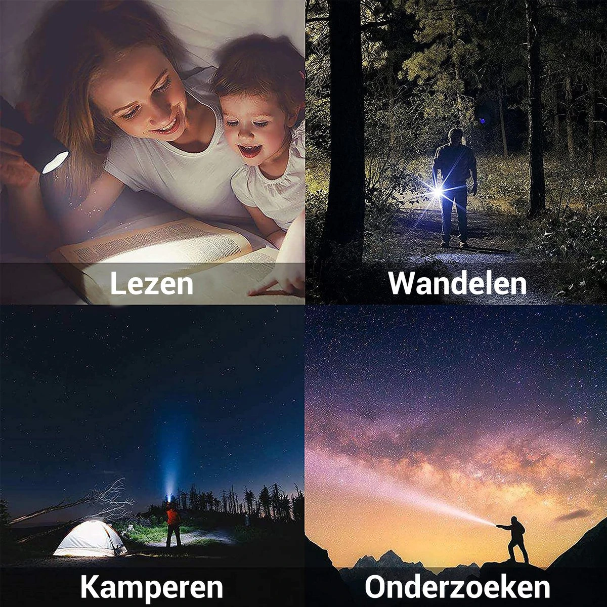 TIGIOO Zaklamp LED Oplaadbaar - 2 PACK - Incl. Oplader & Batterij & Koffertje - Zaklamp Militaire 10 TIGIOO Zaklamp LED Oplaadbaar - 2 PACK - Incl. Oplader & Batterij & Koffertje - Zaklamp Militaire - Afbeelding 10