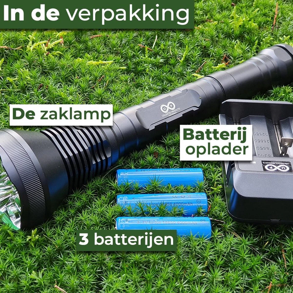 Ultra Krachtige Zaklamp - 10000 Lumen - 9 LED - Waterproof IP-54 - By Unlimited Products 7 Ultra Krachtige Zaklamp - 10000 Lumen - 9 LED - Waterproof IP-54 - By Unlimited Products - Afbeelding 7