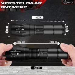 FOXLY 2 X Militaire LED Zaklamp (inclusief Batterij En Oplader) - Waterproof - Schokbestendig - Opbergdoos - 2 Stuks 13 FOXLY 2 X Militaire LED Zaklamp (inclusief Batterij En Oplader) - Waterproof - Schokbestendig - Opbergdoos - 2 Stuks -Bo Camp Goedkope Winkel 1200x1200 1552