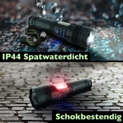 Dieux - Militaire Led Zaklamp - Oplaadbaar - IP44 Waterdicht En Schokbestendig - 7 Lichtstanden - Opbergbox - Outdoor Kamperen - Survival - Gadgets - Pasen -Bo Camp Goedkope Winkel 1200x1200 1570