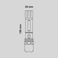 Zaklamp LED Oplaadbaar - Complete Set Met Lader En Autolader - Zoom En Stroboscoop Functies - Waterdicht -Bo Camp Goedkope Winkel 1200x1200 1582