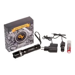 Zaklamp LED Oplaadbaar - Complete Set Met Lader En Autolader - Zoom En Stroboscoop Functies - Waterdicht -Bo Camp Goedkope Winkel 1200x1200 1583