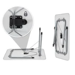 TecTake - Campingtafel - Inklapbaar, Afmetingen 80 X 60 X 68 Cm - 402173 -Bo Camp Goedkope Winkel 1200x1200 161