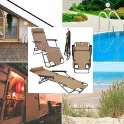 Ligstoel Opvouwbaar 155x60cm - Lichte Ligbed Relaxstoel Tuinstoel Campingstoel Strandstoel -Bo Camp Goedkope Winkel 1200x1200 19