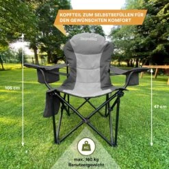Skandika Relax Comfort Campingstoel - Campingstoel Opvouwbaar - Comfortabele Klapstoel Met Drinkhouder En Koelvak, Tot Max. 160 Kg, Opvouwbaar, Lichtgewicht | Vouwstoel Voor Kamperen, Camping, Festival, Vissen – Grijs 14 Skandika Relax Comfort Campingstoel - Campingstoel Opvouwbaar - Comfortabele Klapstoel Met Drinkhouder En Koelvak, Tot Max. 160 Kg, Opvouwbaar, Lichtgewicht | Vouwstoel Voor Kamperen, Camping, Festival, Vissen – Grijs -Bo Camp Goedkope Winkel 1200x1200 190