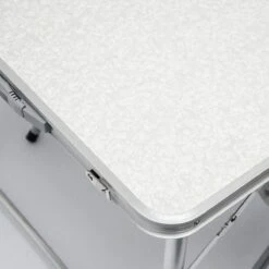 Aluminium Kampeertafel 120x60cm - Campingtafel Inklapbaar - 3-voudig Verstelbare Vouwtafel Grijs -Bo Camp Goedkope Winkel 1200x1200 327