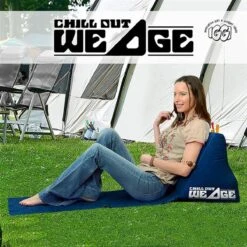 CKB LTD - Chill Out - Luchtbed - Campingstoel - Wedge Opblaasbare Ligstoel - Blauw Strandstoel 1 Persoons Volwassen Luchtbedden Kampeerstoel Vouwstoel Stoel Slaapmatje Slaapmatten Opvouwbaar Volwassenen Tuinstoel Opblaasstoel Kampeerstoelen Lucht -Bo Camp Goedkope Winkel 1200x1200 329