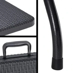 Casaria Tuintafel Opvouwbaar – Met Draaggreep 180x75 Cm – Zwart -Bo Camp Goedkope Winkel 1200x1200 334