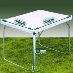 Merkloos Aluminium Inklapbare Tuintafel - Campingtafel - 80x60x68 Cm -Bo Camp Goedkope Winkel 1200x1200 346