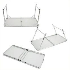 Casaria Campingtafel – Inklapbaar Verstelbaar - 120x60x70 Cm Grijs -Bo Camp Goedkope Winkel 1200x1200 354