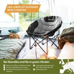 Skandika Moonchair Sirkka – Campingstoelen – Klapstoel – Vouwstoel – Kampeerstoel - Grote, Comfortabele, Campingstoel Opvouwbaar, Gepolsterd, Koelvak, Drinkhouder, Draaggreep En Draagtas, Antislipvoetjes - Max. 150 Kg – Zwart/grijs 13 Skandika Moonchair Sirkka – Campingstoelen – Klapstoel – Vouwstoel – Kampeerstoel - Grote, Comfortabele, Campingstoel Opvouwbaar, Gepolsterd, Koelvak, Drinkhouder, Draaggreep En Draagtas, Antislipvoetjes - Max. 150 Kg – Zwart/grijs -Bo Camp Goedkope Winkel 1200x1200 362