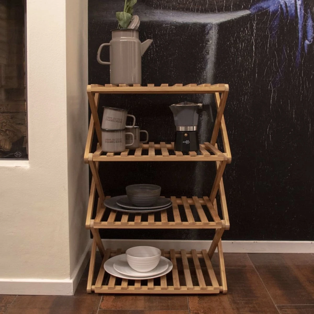 Bo-Camp - Urban Outdoor Collection - Legkast - Fitzroy - L - Bamboe 3 Bo-Camp - Urban Outdoor Collection - Legkast - Fitzroy - L - Bamboe - Afbeelding 3