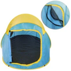 Pop Up Tent Waterkolom 1500 Mm/Cm² - Blauw - 2 Persoons -Bo Camp Goedkope Winkel 1200x1200 549