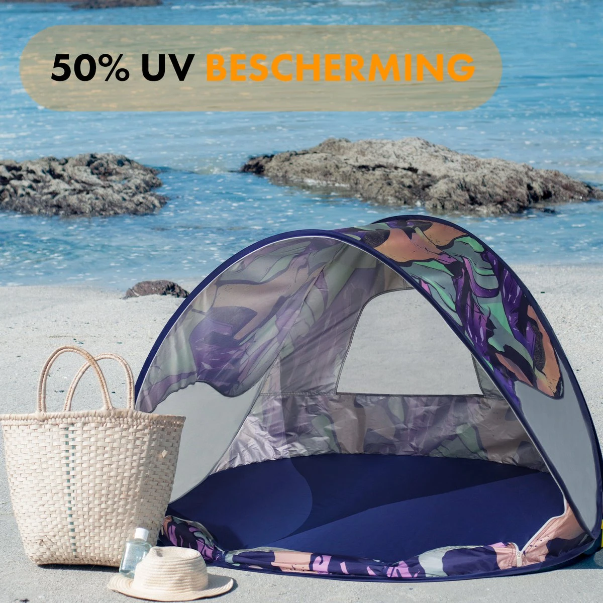 Deryan Luxe Pop Up Strandtent - Anti-UV 50+ - Story 5 Deryan Luxe Pop Up Strandtent - Anti-UV 50+ - Story - Afbeelding 5