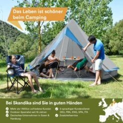 Skandika Tipii II Tent – Tipi-tenten – Teepee – 8 Persoons Campingtent – Muggengaas – 250 Cm Stahoogte – Uitneembare Tentvloer – 3000 Mm Waterkolom – Indische Tent, Partytent, Festivaltent – Outdoor, Camping, Tuin – Kamperen – Grijs/turquoise 10 Skandika Tipii II Tent – Tipi-tenten – Teepee – 8 Persoons Campingtent – Muggengaas – 250 Cm Stahoogte – Uitneembare Tentvloer – 3000 Mm Waterkolom – Indische Tent, Partytent, Festivaltent – Outdoor, Camping, Tuin – Kamperen – Grijs/turquoise -Bo Camp Goedkope Winkel 1200x1200 563