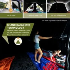 Skandika Nimbus Sleeper 12 Tent – Koepeltenten – 12 Persoons Familietent - Campingtent – Muggengaas – Sleeper Technology (3 Extra Donkere Slaapcabines) – 760 X 630 X 215 Cm (LxBxH) – 5000 Mm Waterkolom – Camping, Tuin – Kamperen – Blauw/wit 12 Skandika Nimbus Sleeper 12 Tent – Koepeltenten – 12 Persoons Familietent - Campingtent – Muggengaas – Sleeper Technology (3 Extra Donkere Slaapcabines) – 760 X 630 X 215 Cm (LxBxH) – 5000 Mm Waterkolom – Camping, Tuin – Kamperen – Blauw/wit -Bo Camp Goedkope Winkel 1200x1200 571