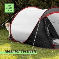 JEMIDI Tweepersoons Pop-up Tent - Opgooitent, Werptent Voor 2 Personen - Ideaal Als Festivaltent Of Kampeertent - Verschillende Kleuren -Bo Camp Goedkope Winkel 1200x1200 578