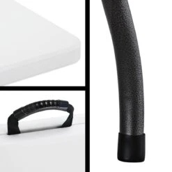 Casaria Tuintafel Opvouwbaar – Met Draaggreep 220x70 Cm – Wit -Bo Camp Goedkope Winkel 1200x1200 60