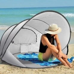 Deryan Luxe Pop Up Strandtent XXL - Anti-UV 50+ - Zilver 27 Deryan Luxe Pop Up Strandtent XXL - Anti-UV 50+ - Zilver -Bo Camp Goedkope Winkel 1200x1200 604