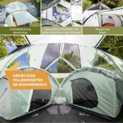 Skandika Bern 4 Koepeltent - Koepeltent - Tenten - 4 Persoons Kampeertent Met Panoramisch Dakraam, 2 Slaapcabines, Grondzeil, 210 Cm Stahoogte, Waterdicht, 4000 Mm Waterkolom - Grote Outdoor Familie Tent, Kampeertent - Grijs 10 Skandika Bern 4 Koepeltent - Koepeltent - Tenten - 4 Persoons Kampeertent Met Panoramisch Dakraam, 2 Slaapcabines, Grondzeil, 210 Cm Stahoogte, Waterdicht, 4000 Mm Waterkolom - Grote Outdoor Familie Tent, Kampeertent - Grijs -Bo Camp Goedkope Winkel 1200x1200 629