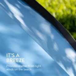 Navaris Windscherm Voor Het Strand - Zon- En Windbescherming Voor Drie Personen - Pop-up Speeltent Met UV- Bescherming - Beach Shelter Met Draagtas 10 Navaris Windscherm Voor Het Strand - Zon- En Windbescherming Voor Drie Personen - Pop-up Speeltent Met UV- Bescherming - Beach Shelter Met Draagtas -Bo Camp Goedkope Winkel 1200x1200 642