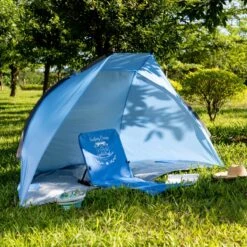 Navaris Windscherm Voor Het Strand - Zon- En Windbescherming Voor Drie Personen - Pop-up Speeltent Met UV- Bescherming - Beach Shelter Met Draagtas 11 Navaris Windscherm Voor Het Strand - Zon- En Windbescherming Voor Drie Personen - Pop-up Speeltent Met UV- Bescherming - Beach Shelter Met Draagtas -Bo Camp Goedkope Winkel 1200x1200 643