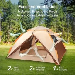 Merkloos Kamping Tent / Absolutely Waterproof, Lightweight Camping Tent With - Tent Ideal For Camping In The Garden, Dome Tent, 11 Merkloos Kamping Tent / Absolutely Waterproof, Lightweight Camping Tent With - Tent Ideal For Camping In The Garden, Dome Tent, -Bo Camp Goedkope Winkel 1200x1200 645