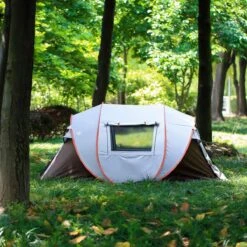 Fly Lab Luxe Pop Up Tent - Kampeer Tent - Grijs/Oranje - 4 Persoons 16 Fly Lab Luxe Pop Up Tent - Kampeer Tent - Grijs/Oranje - 4 Persoons -Bo Camp Goedkope Winkel 1200x1200 652