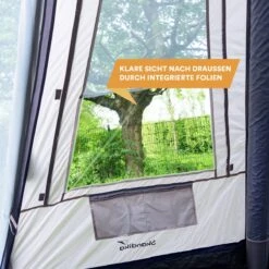 Skandika Tipi Kotona Air Opblaasbare Tent – Opblaasbare Tenten - 4 Persoons Tipi Tent – Tenten - Campingtent – Ingenaaide Tentvloer – Muggengaas – 260 Cm Stahoogte – 490 X 370 X 260 (L X B X H) – Outdoor, Camping, Tuin – Luchttent - Kamperen - Beige -Bo Camp Goedkope Winkel 1200x1200 660