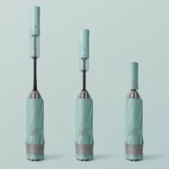 Tamarow™ Automatische Opvouwbare Paraplu - Omgekeerd Design - Windproof - Lichtgewicht - Reflectie - Omgekeerd Design - Licht Groen -Bo Camp Goedkope Winkel 1200x1200 778