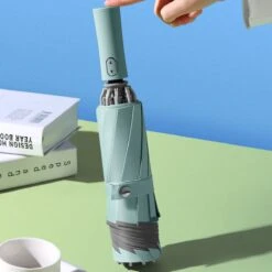 Tamarow™ Automatische Opvouwbare Paraplu - Omgekeerd Design - Windproof - Lichtgewicht - Reflectie - Omgekeerd Design - Licht Groen -Bo Camp Goedkope Winkel 1200x1200 780