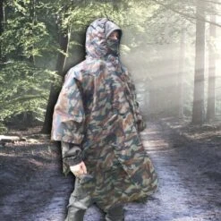 Regenponcho / Fietsponcho Herbruikbaar Voor Volwassenen ( Dames En Heren ) - 200x110cm - 100% Ripstop Polyester - Camouflage 12 Regenponcho / Fietsponcho Herbruikbaar Voor Volwassenen ( Dames En Heren ) - 200x110cm - 100% Ripstop Polyester - Camouflage -Bo Camp Goedkope Winkel 1200x1200 803