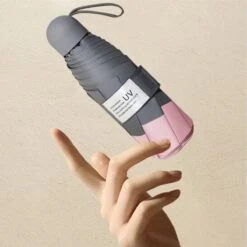 Merkloos TDR -Opvouwbare Paraplu -Windproof- Zonnescherm UV-SPF 50+compact En Draagbaar- Extra Sterk - Roze -Bo Camp Goedkope Winkel 1200x1200 869