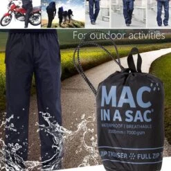 Mac In A Sac Regenbroek - Maat XL - Unisex - Zwart -Bo Camp Goedkope Winkel 1200x1200 876