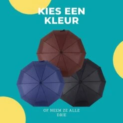 Paraplu - Stormparaplu - Opvouwbaar - Storm- En Regenbestendig - Automatisch Uitklapbaar - Zwart 19 Paraplu - Stormparaplu - Opvouwbaar - Storm- En Regenbestendig - Automatisch Uitklapbaar - Zwart -Bo Camp Goedkope Winkel 1200x1200 885