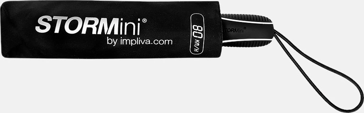 STORMini - Stormparaplu - Geschikt Voor Windvlagen Tot 80km/h - Ø 100 Cm - Zwart 3 STORMini - Stormparaplu - Geschikt Voor Windvlagen Tot 80km/h - Ø 100 Cm - Zwart - Afbeelding 3