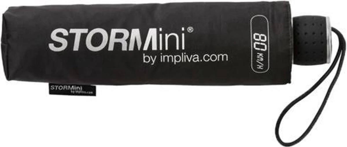 STORMini - Stormparaplu - Geschikt Voor Windvlagen Tot 80km/h - Ø 100 Cm - Zwart 5 STORMini - Stormparaplu - Geschikt Voor Windvlagen Tot 80km/h - Ø 100 Cm - Zwart - Afbeelding 5