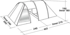 Easy Camp Tunneltent 4-persoons Galaxy 400 Staalgrijs En Blauw -Bo Camp Goedkope Winkel 1200x598